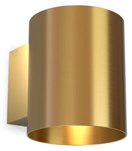 Herstal - Evoke Φωτιστικό Τοίχου IP44 Small Satin Brass/Satin Brass Herstal