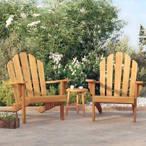 VidaXL Καρέκλες Κήπου Adirondack 2 τεμ. 79x95x92 εκ. Μασίφ Ξύλο Teak