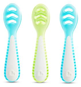 Κουτάλια Φαγητού (Σετ 3τμχ) Munchkin Gentle Dip Blue-Green