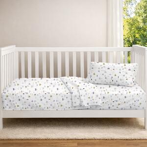 Σεντόνι Κούνιας Με Λάστιχο (70x140+15) Dimcol Whimsical Mountainside 588 White - Grey