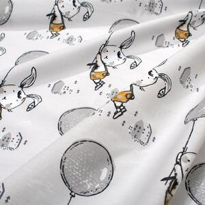 Σεντόνι Λίκνου (80x110) Dimcol Floating Bunny 715 Grey
