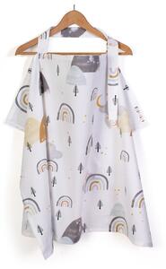 Κάλυμμα Θηλασμού Dimcol Rainbow 01 White - Grey