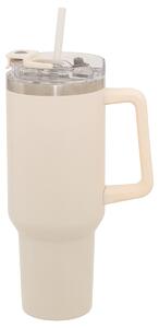 Κούπα Θερμός Με Λαβή & Καλαμάκι 1.2lt F-V Alex 198062 Beige