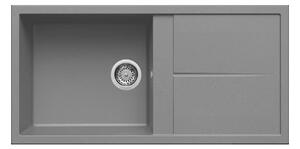 Νεροχύτης κουζίνας UNICO 480 Titanium 73 ELLECI 100x50cm