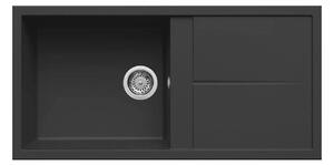 Νεροχύτης κουζίνας UNICO 480 Nero 40 ELLECI 100x50cm