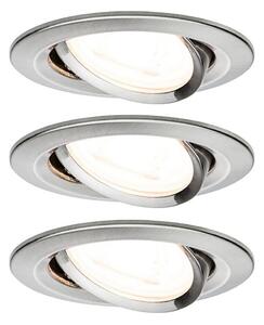 Paulmann 93652 - ΣΕΤ 3x LED GU10/6,1W IP23 Χωνευτό φωτιστικό μπάνιου 230V