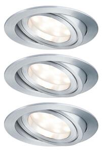 Paulmann 93970 - ΣΕΤ 3x LED/7W IP23 Χωνευτό φωτιστικό μπάνιου COIN 230V