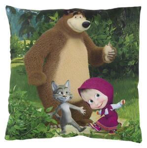 Μαξιλάρι Διακοσμητικό Microfiber 40x40εκ. Masha and the Bear 5510 Animaccord