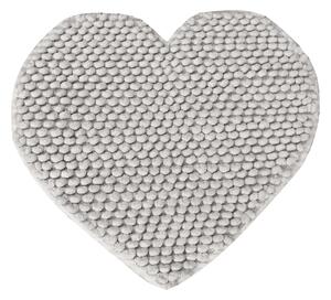 Ταπέτο Μπάνιου Polycotton 65x65εκ. Cuore Silver Makis Tselios