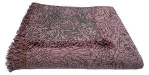 Ριχτάρι Acrylic-Polycotton Διθέσιος 180x240εκ. Σενίλ Rose Lilac Komvos Home 7045529-2