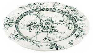 Πιάτο Βαθύ Stoneware Λευκό-Πράσινο Tif-Green Oriana Ferelli 24εκ. PS00320224