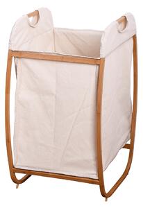 Καλάθι Απλύτων Bamboo-Polyester Max Home 43x43x77εκ. FNSJ218012W