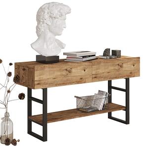 Κονσόλα Vien oak-μαύρο 139x43x75,5εκ Model: 176-000008