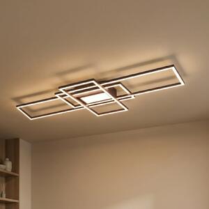 Trio Lighting Φωτιστικό οροφής Irvine LED 3.000-6.500 K, ανθρακί, ρυθμιζόμενος, Μαύρο, Σαλόνι / τραπεζαρία, Μέταλλο, σύγχρονο