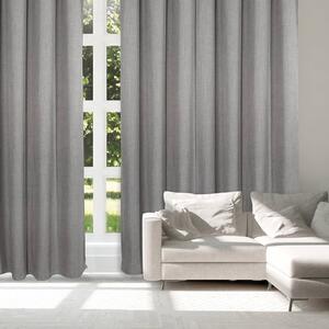 Κουρτίνα Μέτριας Σκίασης Με Τρουκς Polyester 140x270εκ. Curtain Line 2244 Γκρι Σκούρο Das Home