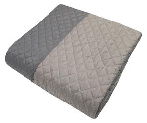 Κουβερλί Microfiber Ultrasonic Extra Υπέρδιπλο 240x260εκ. Γκρι-Γκρι Ανοιχτό