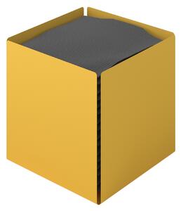 Θήκη Για Χαρτομάντηλα Ανοξείδωτη Matt Yellow 13x13x13εκ. Pam & Co 123-603