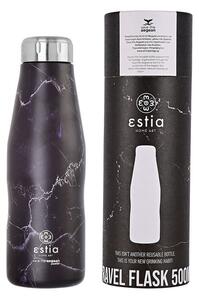 Θερμός-Μπουκάλι Ανοξείδωτο Pentelica Black The Aegean Estia 500ml-7x22,3εκ. 01-16609