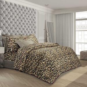 Σετ Σεντόνια Polycotton King 260x280εκ. Essential 2166 Μαύρο-Ώχρα-Τερακότα Greenwich Polo Club