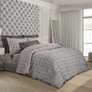 Σετ Παπλωματοθήκη Polycotton King 240x260εκ. Essential 2170 Καφέ-Μαύρη-Σπαγγί Greenwich Polo Club