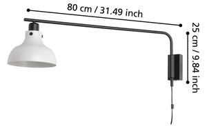 Eglo 43843 - Φωτιστικό τοίχου MATLOCK 1xE27/40W/230V