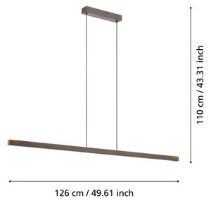 Eglo 900175 - Led Dimmable κρεμαστό φωτιστικό οροφής LISCIANA LED/22W/230V 3000K