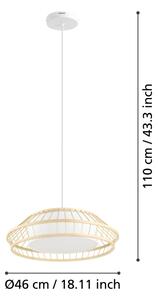 Eglo 900842 - LED RGBW Κρεμαστό φωτιστικό οροφής ντιμαριζόμενο YUKU-Z LED/22W/230V