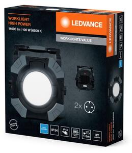 Ledvance - LED Dimmable φωτιστικό εργασίας με 2 πρίζες LED/100W/230V IP54