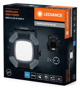 Ledvance - LED Dimmable φωτιστικό εργασίας με 2 πρίζες LED/60W/230V IP54