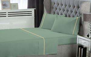 Σετ Σεντόνια Polycotton Μονά Με Λάστιχο 100x200+35εκ. Green Le Blanc 7005943-19F