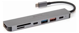 USB hub 7σε1 Power Delivery 100W HDMI 4K