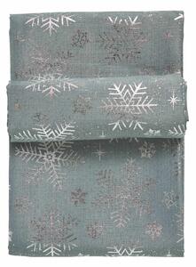 Χριστουγεννιάτικο Runner Polyester 45x140εκ. Christmas 0714 Ασημί-Γκρι Das Home