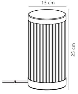 Nordlux - Επιτραπέζια λάμπα εξωτερικού χώρου COUPAR 1xE27/25W/230V IP54 λευκό