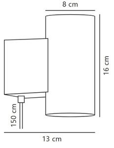 Nordlux - Επιτοίχιο φωτιστικό dimming LED MONA LED/10W/230V