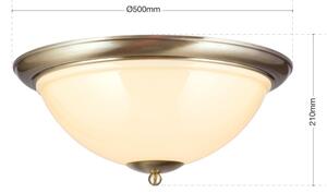 Orion DL 7-677/50-Φωτιστικό οροφής AUSTRIAN OLD LAMP 3xE27/60W/230V μπρονζέ/μπεζ