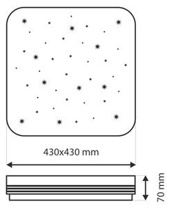 LED Dimmable φωτιστικό οροφής MANA LED/36W/230V 2700-6500K + τηλεχειριστήριο