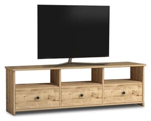 Έπιπλο τηλεόρασης Sole Megapap από μελαμίνη χρώμα oak 150x32x47εκ