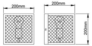 Brilliant - Φωτιστικό τοίχου MAZE 1xE27/40W/230V μαύρο