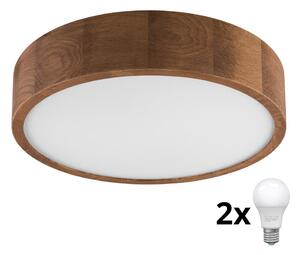 Brilagi - LED Φωτιστικό οροφής CARVALHO 2xE27/60W/230V δρυς διάμετρος 37 cm