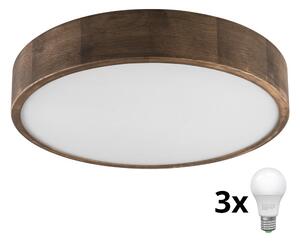 Brilagi - LED Φωτιστικό οροφής CARVALHO 3xE27/60W/230V δρυς διάμετρος 47 cm