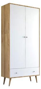 ΝΤΟΥΛΑΠΑ ΡΟΥΧΩΝ SAMET MEGAPAP ΔΙΦΥΛΛΗ ΧΡΩΜΑ ΛΕΥΚΟ - SAPPHIRE OAK 80X50X195ΕΚ