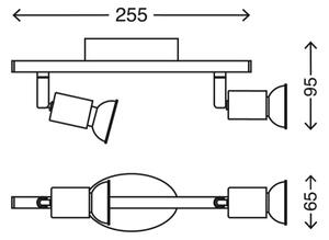 Briloner 2767-026 - LED Σποτ 2xGU10/6W/230V λευκό