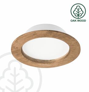 Χωνευτό Φωτιστικό LED WOODY SPOT LED/12,5W/230V 4000K καρυδιά ø 16 cm