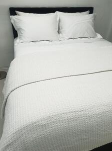 Κουβέρτα Υφαντή Polycotton Μονή 170x250εκ. White-White Komvos Home 7012095-4