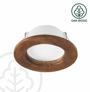 Χωνευτό Φωτιστικό LED WOODY SPOT LED/5,5W/230V 4000K κεράσι ø 10 cm