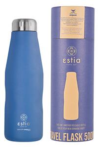 Θερμός-Μπουκάλι Ανοξείδωτο Denim Blue Flask Save The Aegean Estia 500ml-7x7x22,3εκ. 01-12052