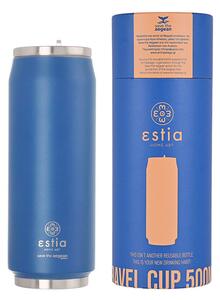 Ποτήρι Θερμός Travel Cup Save The Aegean Denim Blue 500ml - Estia