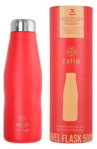 Θερμός-Μπουκάλι Ανοξείδωτο Scarlet Red Flask Save The Aegean Estia 500ml-7x7x22,3εκ. 01-8543