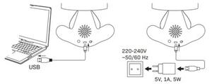 Παιδικό φωτιστικό αφής LED ντιμαριζόμενο FANCY LED/2,5W/3,7V μαύρο/κόκκινο