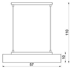 Κρεμαστό φωτιστικό οροφής MAISON 3xGU10/8W/230V καφέ/δρυς